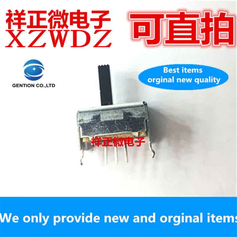 

10pcs 100% orginal new real stock SSSF012100 vertical toggle switch 3 feet 2 gears with bracket sliding single row in-line