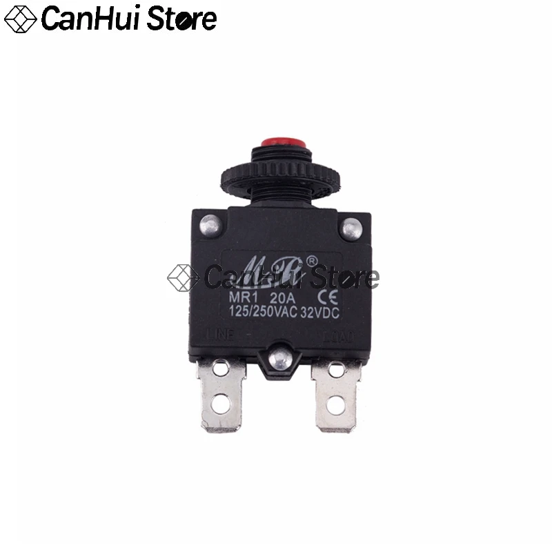 MR1 2A 3A 5A 6A 7A 8A 10A 15A 20A Circuit Breaker Overload Protector Switch Fuse Overload Overcurrent ST-1 Reset Insurance WP-01