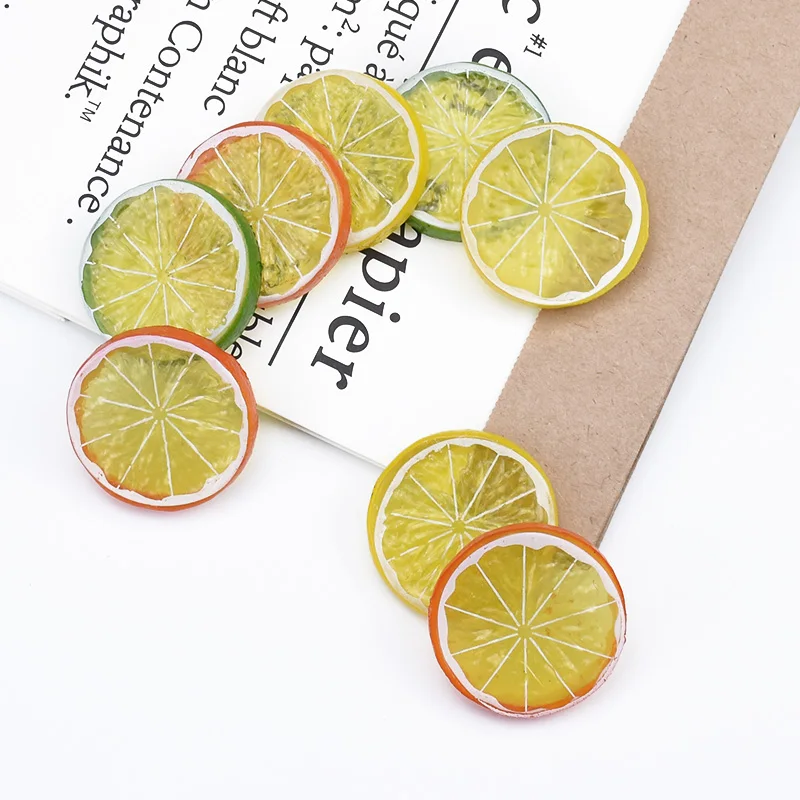 5/10 Stück Zitronenscheiben aus Kunststoff, Weihnachtsdekorationen für Zuhause, künstliche Früchte, Scrapbooking, Kinderspielzeug, Hochzeit, Scrapbooking – Detail 12