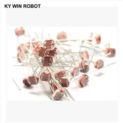 10 sztuk 5506/5516/5528/5537/5539/5547/5549 fotorezystor rezystor światłoczuły LDR 5MM Photoconductive odporność na arduino