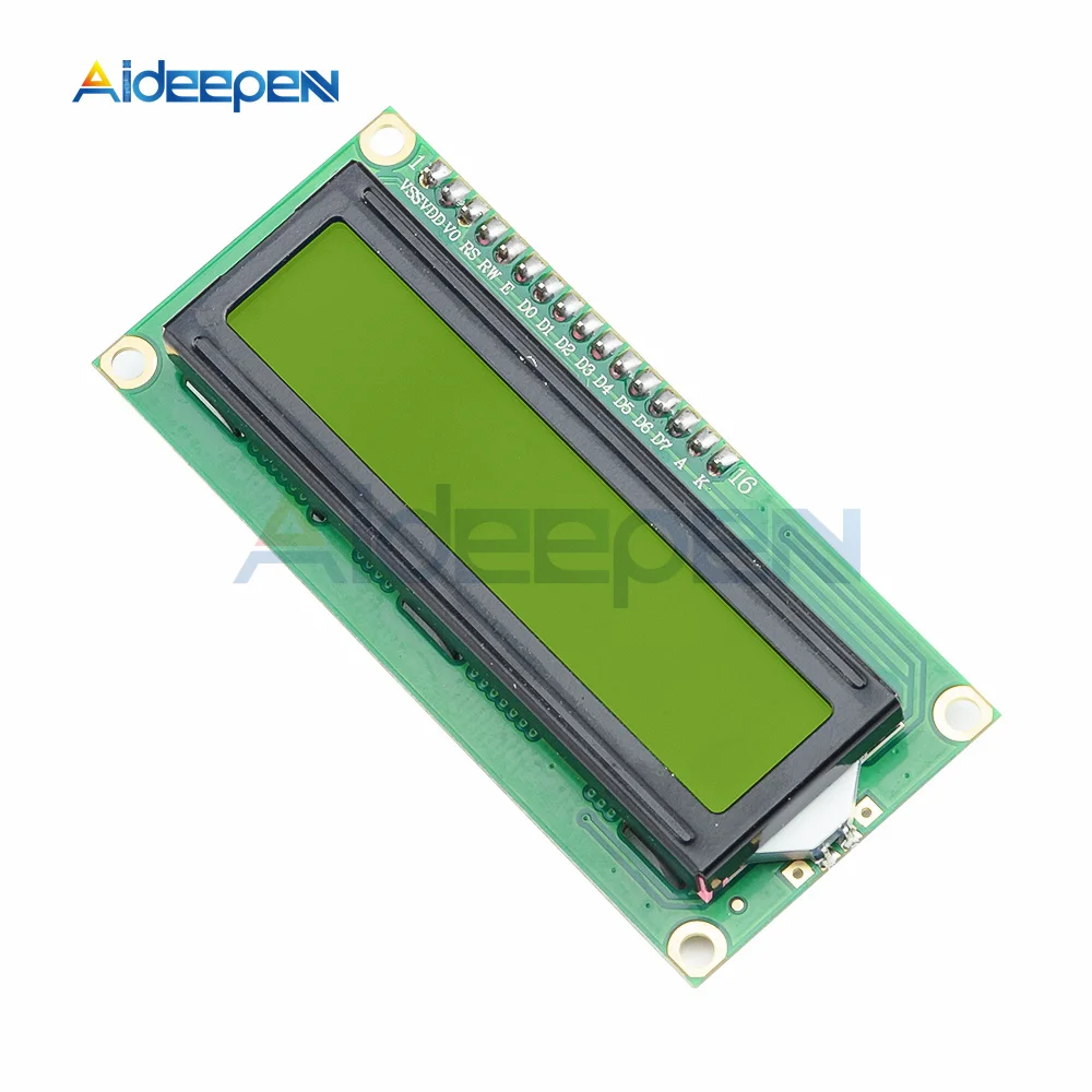 LCD1602 1602 LCD Module Blue / Yellow Screen 16x2 Character LCD Display PCF8574T PCF8574 IIC I2C Interface 5V for Arduino