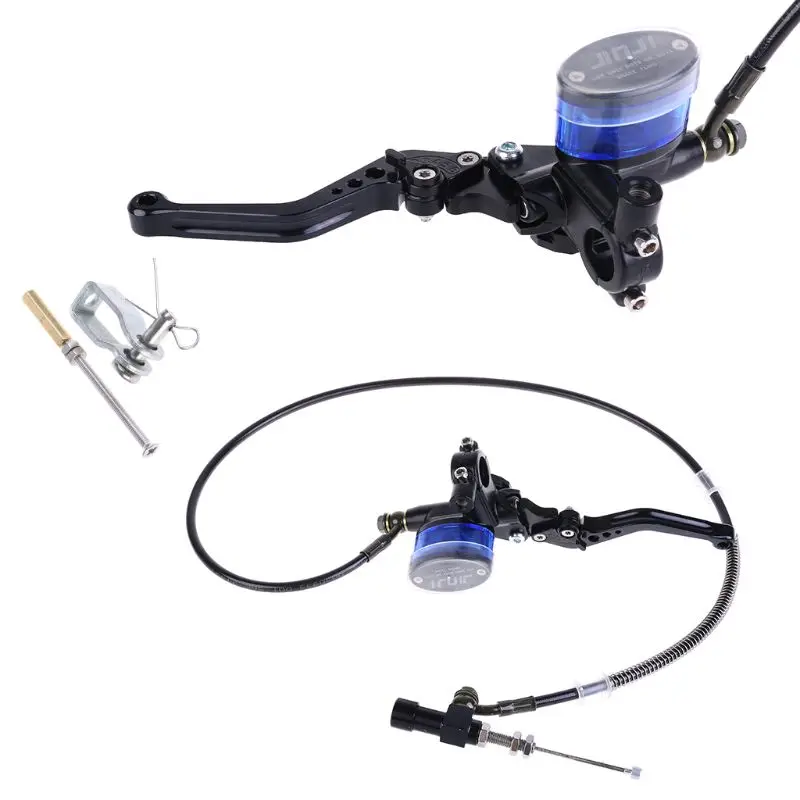 Durable CNC aluminum Motorcycle Hydraulic Clutch Kit Lever Master Cylinder Knitting Oil Hose 125 ~ 250cc Balaclava