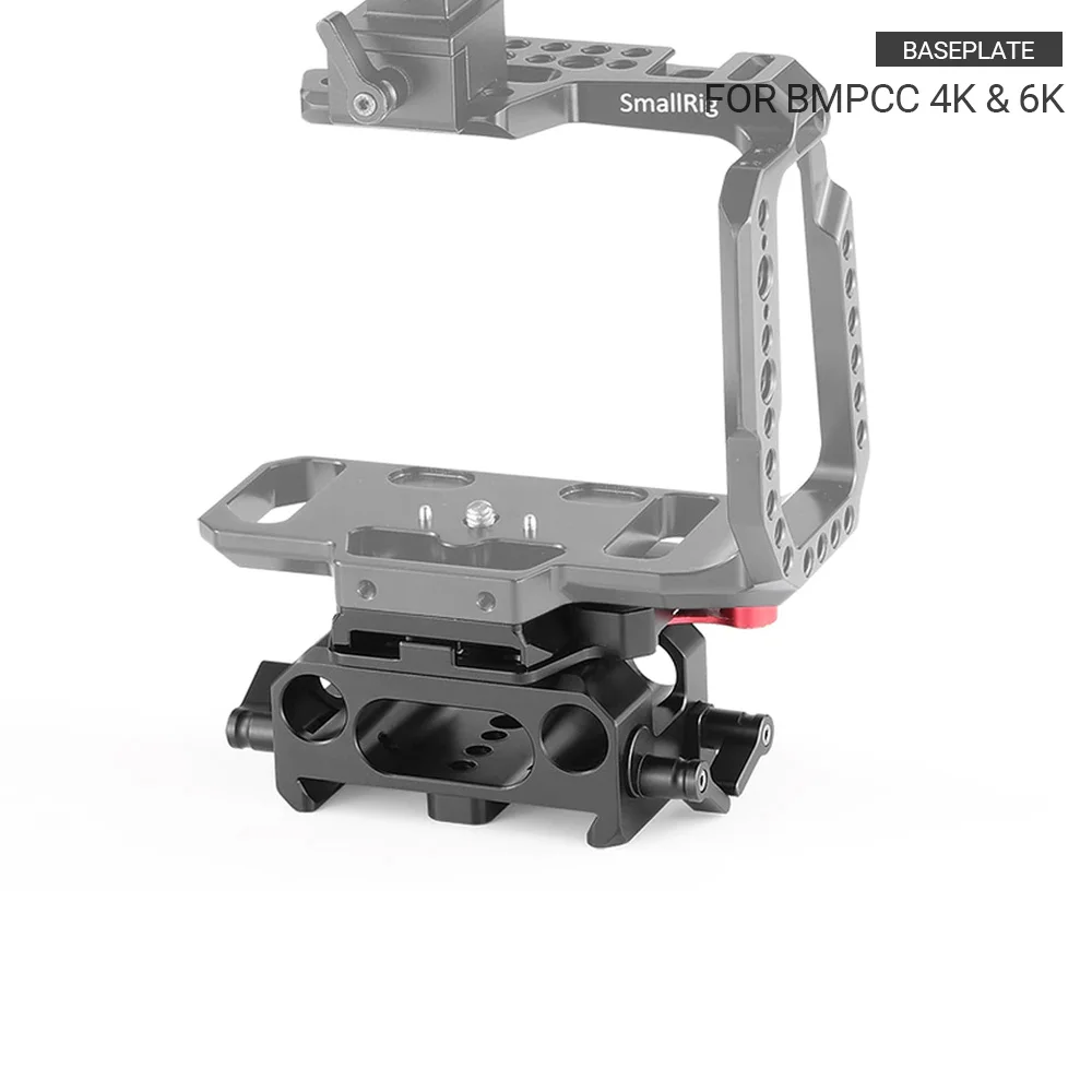 SmallRig Camera Plate Rig Baseplate Kit for Blackmagic Design Pocket Cinema Camera 4K / 6K (for Manfrotto 501PL Compatible) 2266