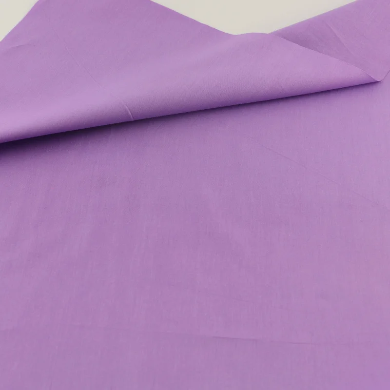 100% Cotton Fabric Solid purple Color Designs Sewing Cloth Bedding Scrapbooking Tecido Decoration Quilting Patchwork Twill Tela