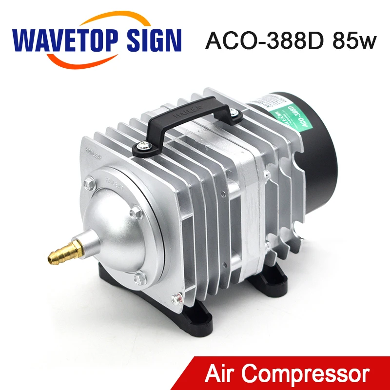 

WaveTopSign HAILEA 85 Вт ACO-388D Воздушный компрессор Электрический магнитный воздушный насос для станка для лазерной гравировки и резки CO2