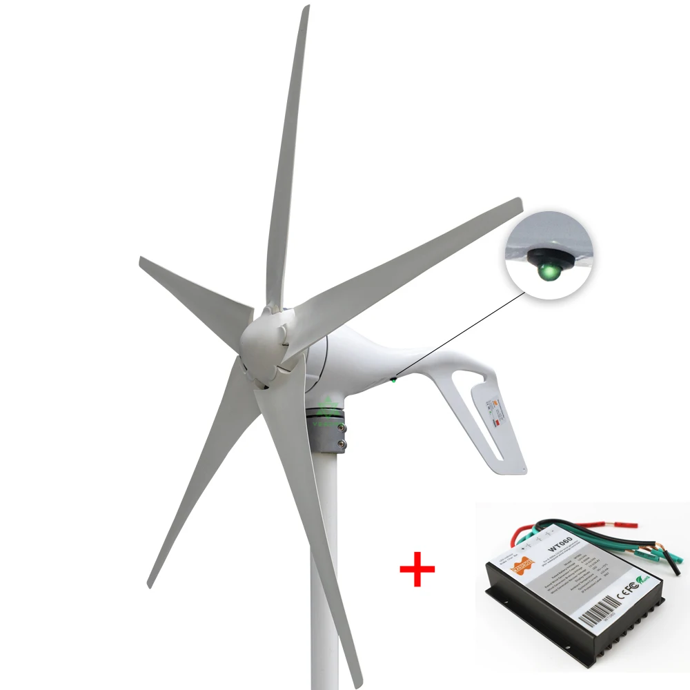 400W 12V Windturbine Generator Kit – Vertikale Wi Produktbild-Vorschau 5