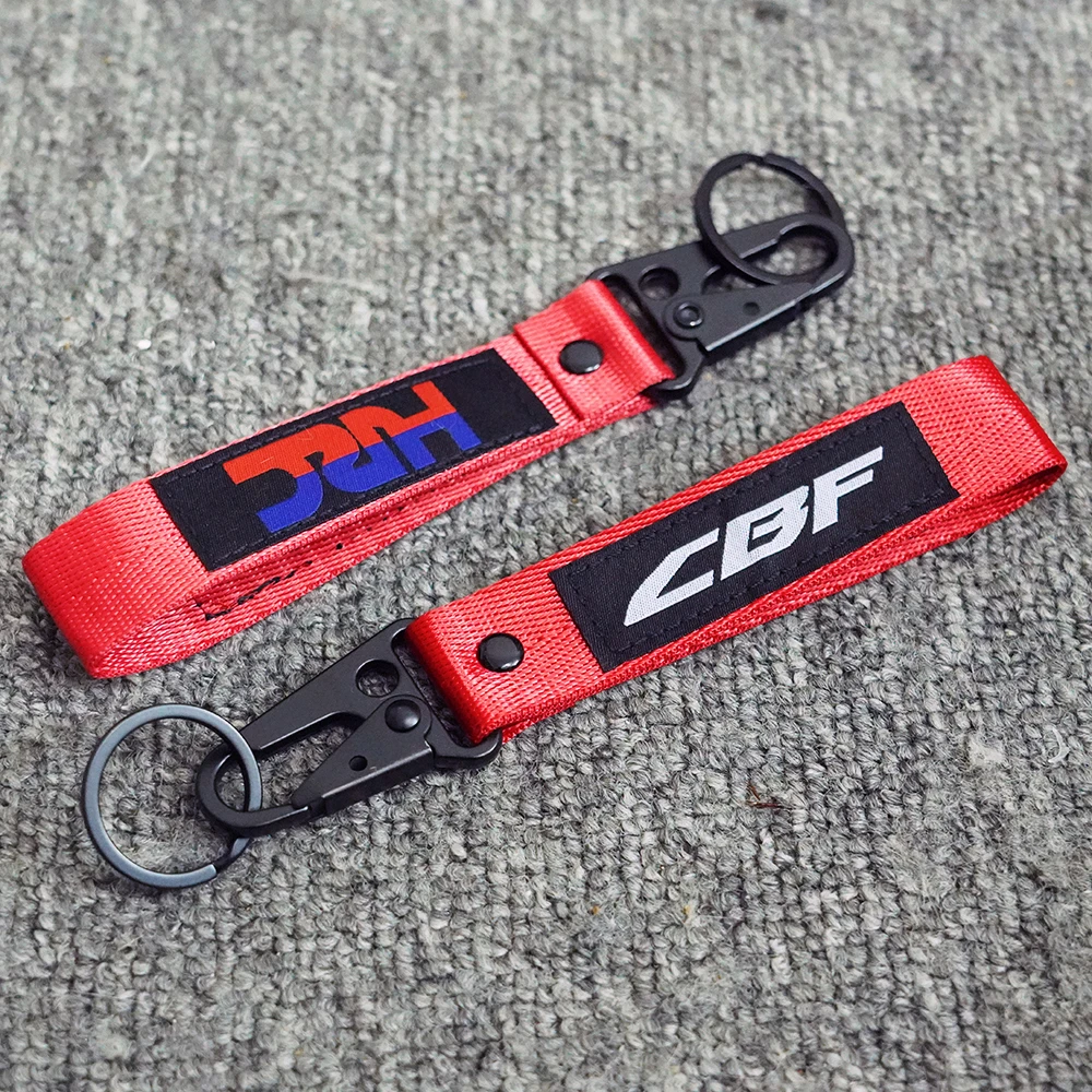 For Honda CBF 125 150 250 500 600 600s cbf1000 SA CBF600 CBF1000 CBF250 CBF500 CBF125 Motorcycle Nylon lanyard keychain keyRing