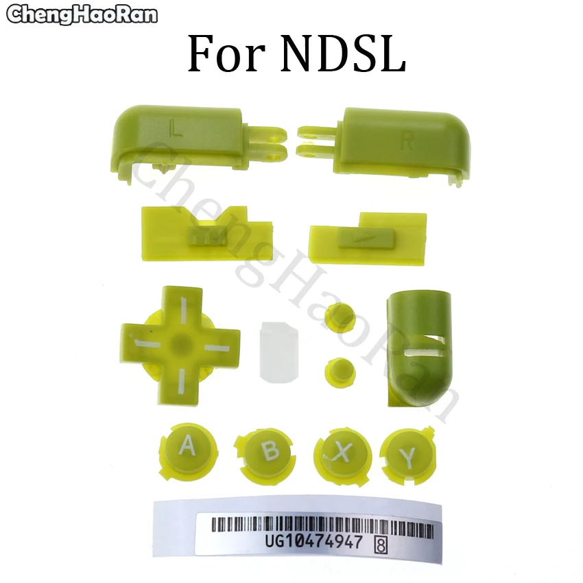 Chenghaئران ل نينتندو ل NDSL وحدة التحكم مجموعة زر كامل ABXY L R D الوسادة الصليب زر و المطاط موصل زر 11 ألوان