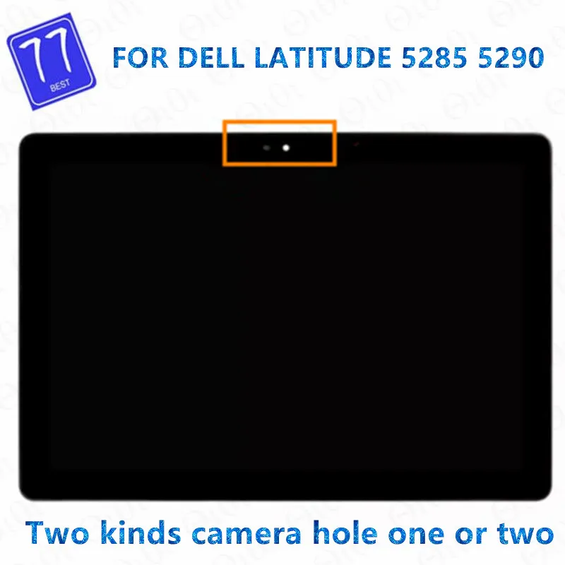 Originele Voor Dell Latitude 5285 5290 12.3 "1920X1280 Lcd Touch Screen Montage 2TDV5 X8T3P 0KK8X LQ123N1JX31