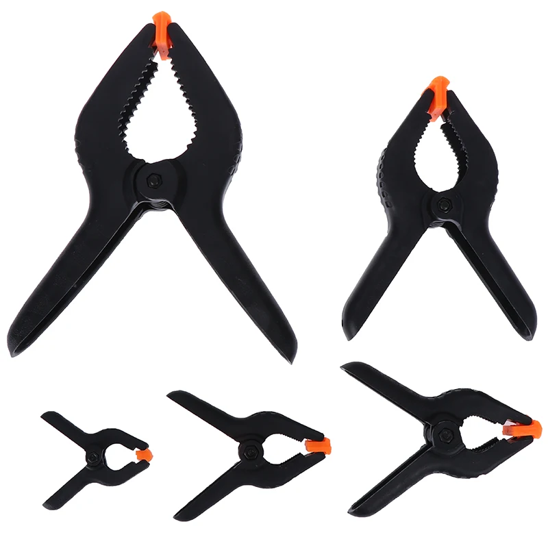 2/3/4/6 inch A-type Plastic Nylon Adjustable Clamps for Woodworking Wood Working Tools Spring Clamp Clips Outillage