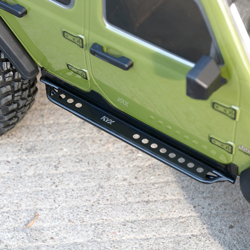 KYX Racing Metal Rock Slider Side Step Running Boards Foot-Plate Upgrades Parts for 1/6 RC Crawler Car Axial SCX6 AXI05000