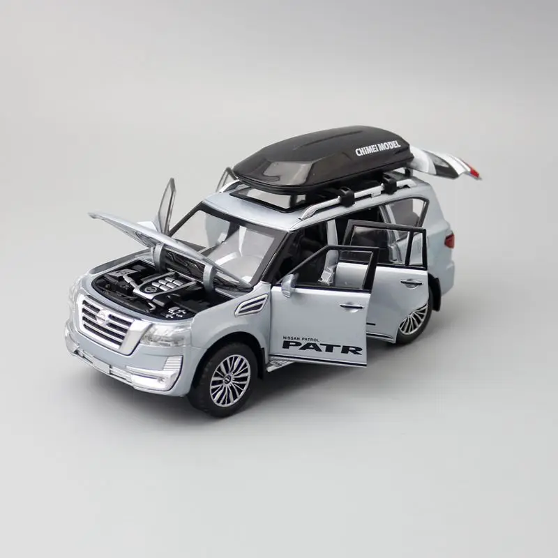 

New product 1:32 alloy pull back PATROL SUV car model,6-door simulation sound light toy,children's collection gift,free shipping