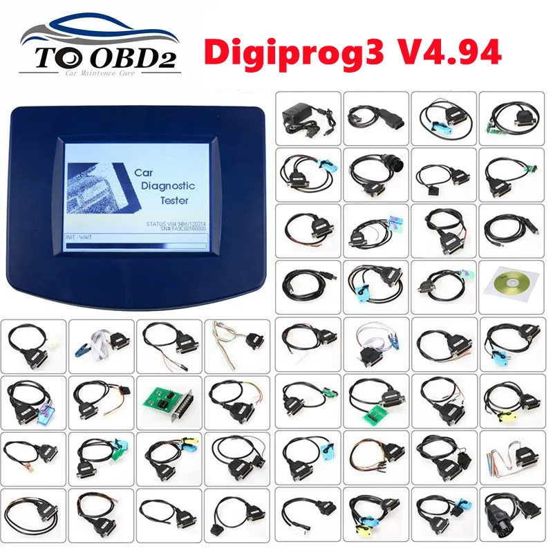 

Digiprog3 Full set Normal/FTDI OBD Version Original CPU FTDI CHP Digiprog 3 V4.94 programmer DigiprogIII Mileage Tool