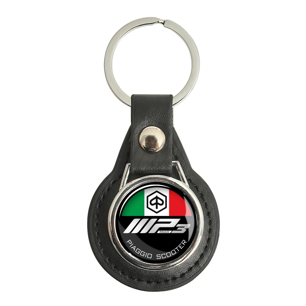 Motorcycle Keychain Key Ring Case for Piaggio MP3 Scooter