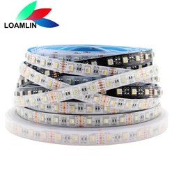 5 m/partia 5050 4 w 1 dioda LED RGBW taśma DC12V/24V elastyczna dioda LED RGB + biała/RGB + ciepła biała taśma LED 60 leds/m