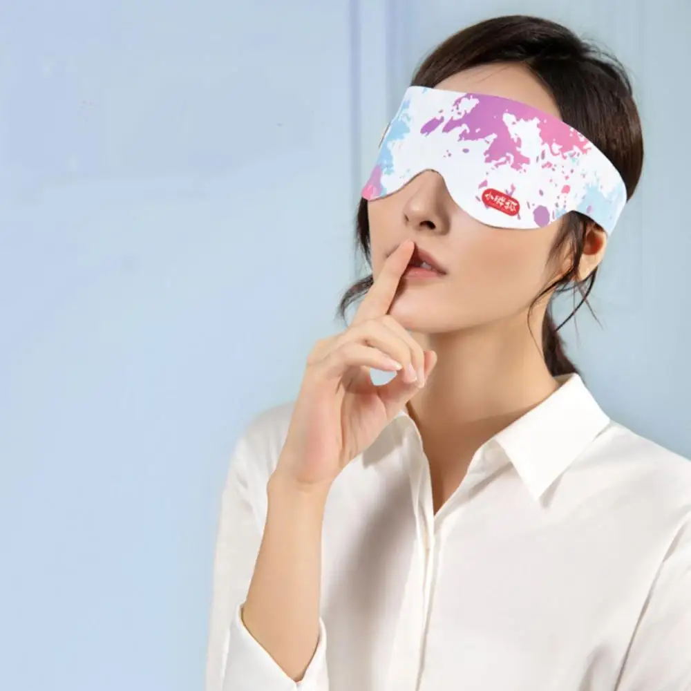 SzBlaZe 가열 된 아이 마스크 Graphene Thin Shading Sleep Mask 조정 가능한 온도 따뜻한 마사지 For Eye Puffiness Dry Eye