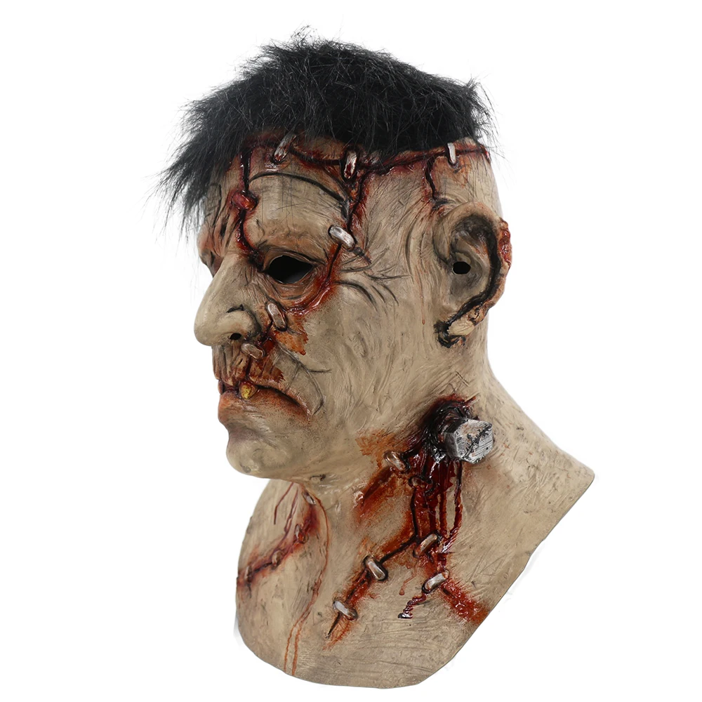 فرانكنشتاين قناع الشيطان وحوش تأثيري أقنعة غيبوبة الشر اللاتكس Masques أنيمي الوجه الماسكارا تجهيزات حفلة الهالوين