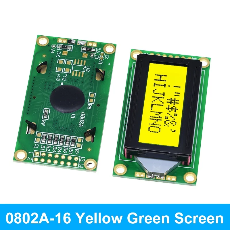 1/2/5 Stück TZT 8 x 2 LCD-Modul 0802 Zeichenanzeige Blau / Gelbgrün für Arduino – Detail 12