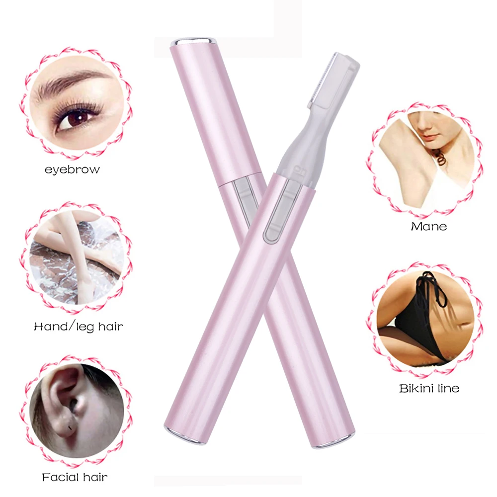 Professional Eyebrow Trimmer Electric Face Scissors Epilator for Women Mini Portable Body Shaver Remover Blade Razor Dropship