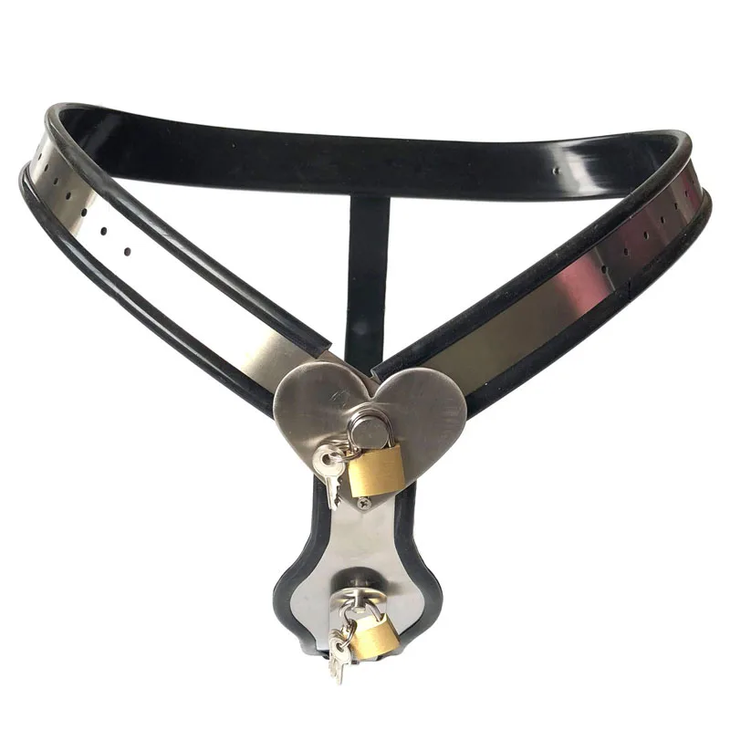 Female Stainless Steel Chastity Belt with Dildo Plug Underwear BDSM Bondage Erotic Chastity Device Flirting Sex Toys for Woman
