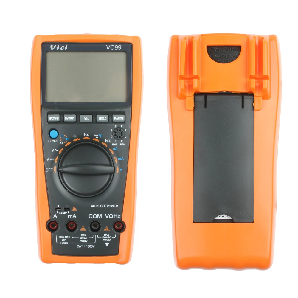 Vichy Original VC99 3 6/7 17B+ Auto range digital multimeter 1000V 20A DC AC voltage current Resistance Capacitance tester