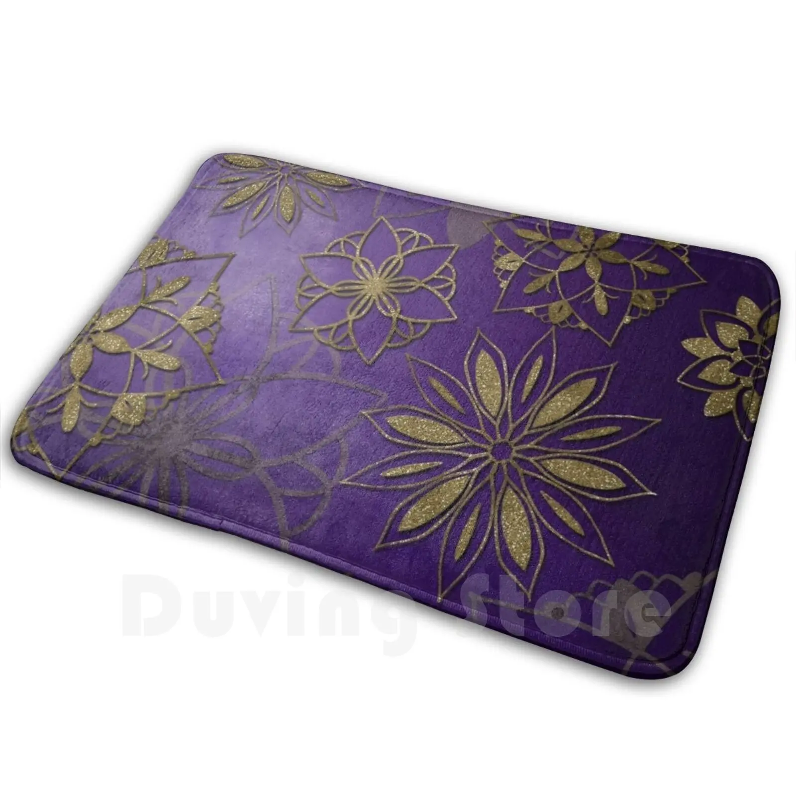 

Violet And Gold Mandala Carpet Mat Rug Cushion Soft Non-Slip Violet And Gold Mandala Violet Gold Mandala Violet Mandala