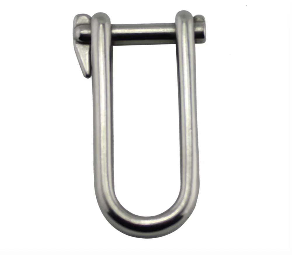 ISURE MARINE 2PCS Stainless steel 316 Key Pin Shackle Hardware Rigging 5/6/8mm