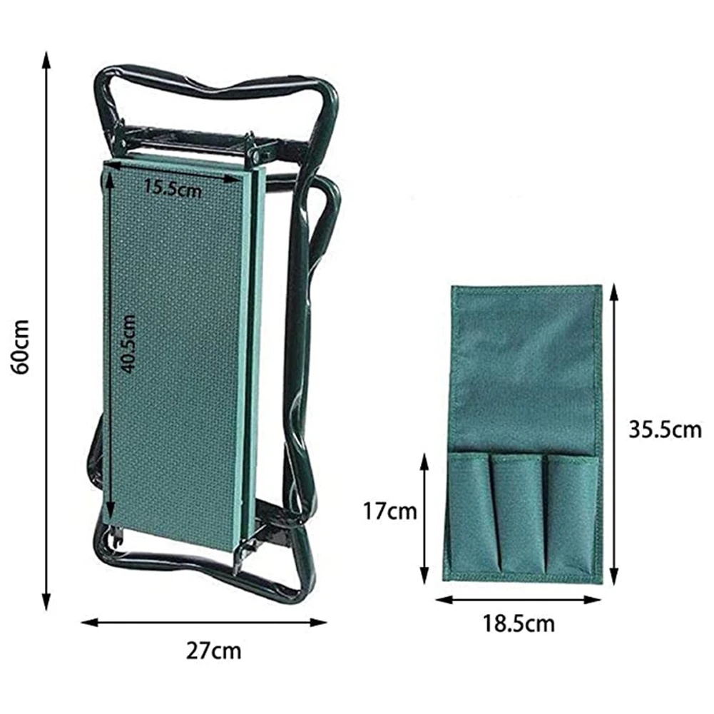 Newly 2 Pcs Tool Side Bag Pockets Pouch for Garden Bench Garden Kneeler Stools Gardening A Perfect Gift For Gardeners