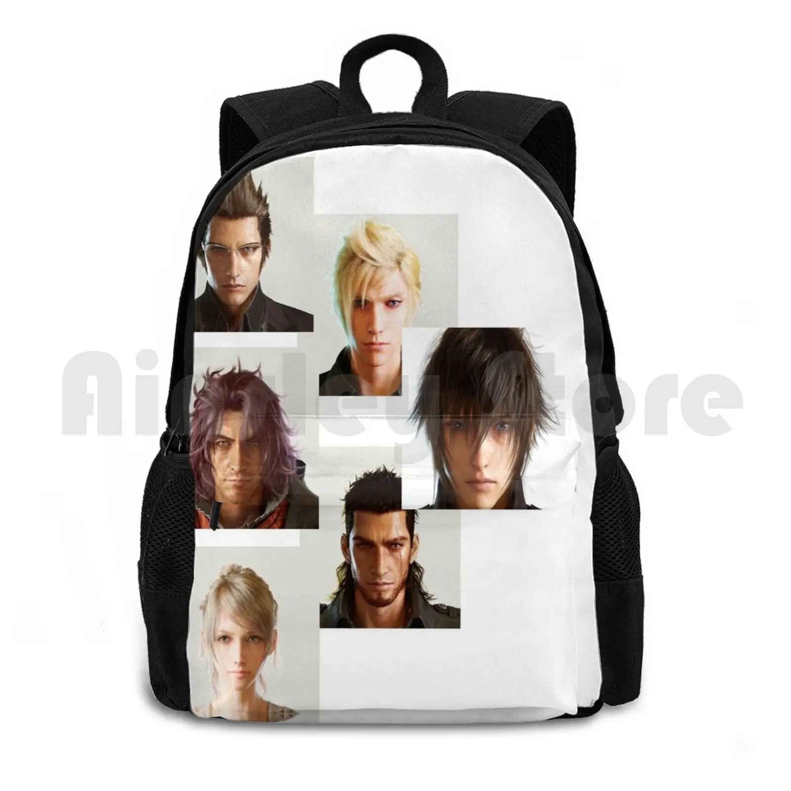 Outdoor Hiking Backpack Waterproof Camping Travel Noctis Luna Prompto Gladio Ignis Ardyn