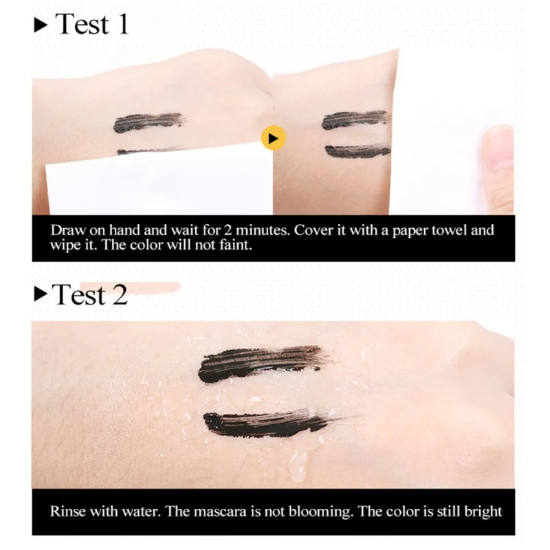 ธรรมชาติมาสคาร่ากันน้ำ Long Lasting Smudge-Proof หนาการจัดส่งเครื่องสำอางค์แต่งหน้า Curling Eyes Maquiagem ใหม่