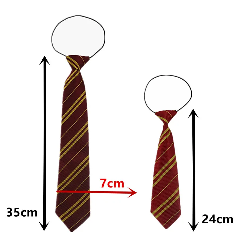 Harris Accessories Gryffindo/Slytheri/ Potter Ties College Style Student Cosplay Shirt tie Halloween Party Supplies Xtmas Gifts