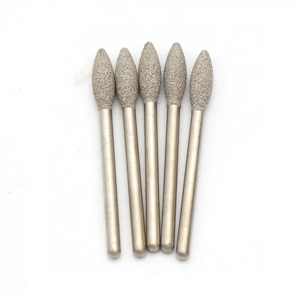 3/4/5/6 мм пайки Алмазный шлифование заусениц биты 1/8 ''хвостовик для Dremel гравировка 1/5/10 шт