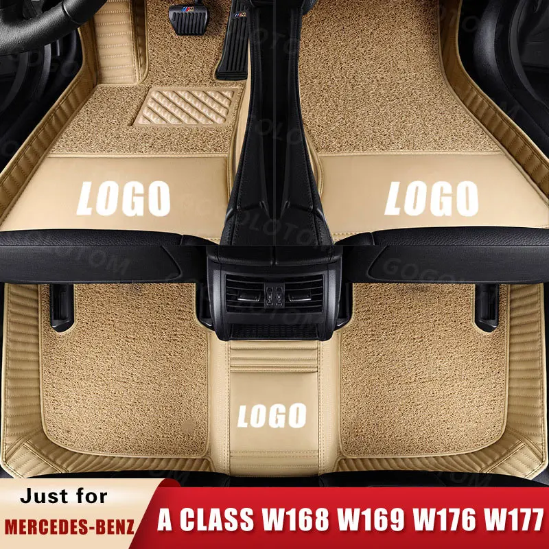 

Custom Car Floor Mats for Mercedes-Benz A Class Klasse Clase CLASSE W168 W169 W176 W177 Sedan Sport Style Urban Auto Trunk Mat