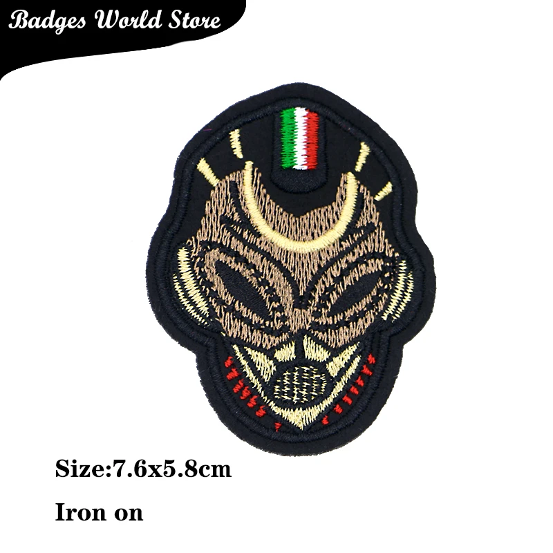 Skull Wing Rabbit Star Number Flag Planet Shield Icon Embroidery Applique Patch For Clothing DIY Iron on Badges on the Backpack