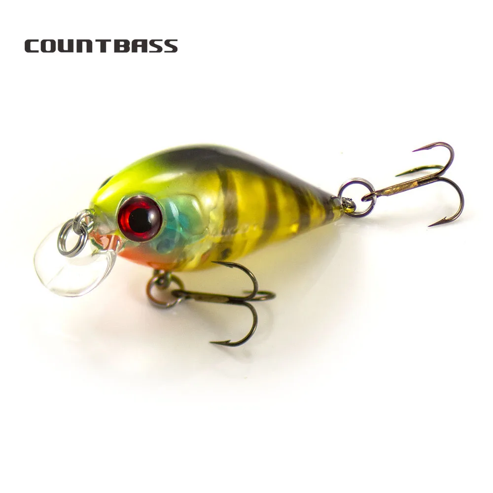 COUNTBASS Crank Hard Body Diver Fishing Lure 36mm 4g Diving Depth 0.4-1.2m Crankbait Wobblers Freshwater Hardbait  Angler's Lure