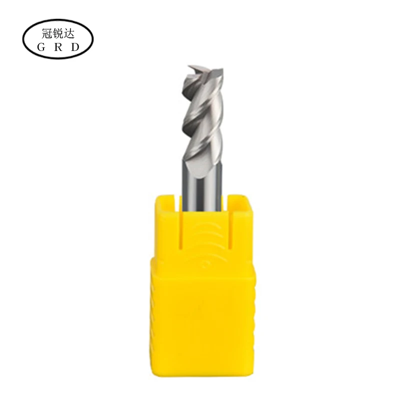 hrc55 3 flute aluminum milling cutter  1mm-16mm 1.5mm 2.5mm 4mm 6mm 8mm 12mm collet cnc milling machine lathe tool holder mill