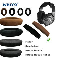 Sennheiser HD515 HD518 HD555 HD595 HD558 헤드셋 부품 가죽 귀마개 이어폰 슬리브 커버용 교체용 이어 패드