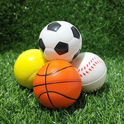 6CM Pu Foam Fidget Sensory Stress Ball Children's Toy Foam Sponge Basketball Vent Football Tennis Baseball Preschool Education