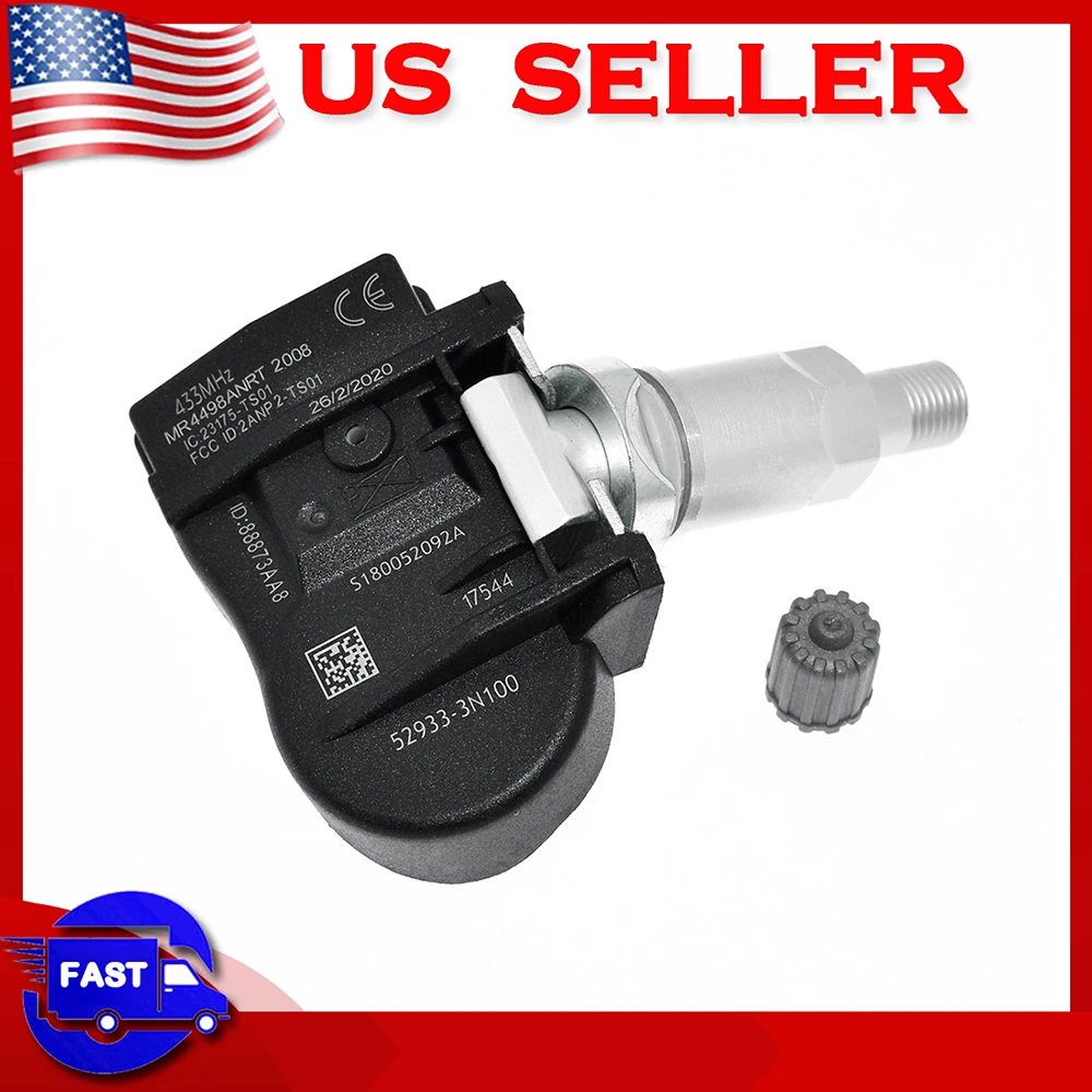 US/CN In Stock 433MHz TPMS Tire Pressure Sensor 52933-3N100 529333N100 529332M650 For Hyundai Accent Kia Sorento