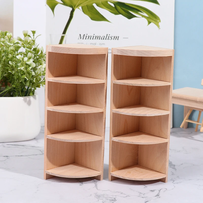 1:12 Dollhouse Miniature Wood Display Cupboard Cabinet Showcase Dollhouse Shoe rack Cabinet Dollhouse Flower Stand Drawing Board