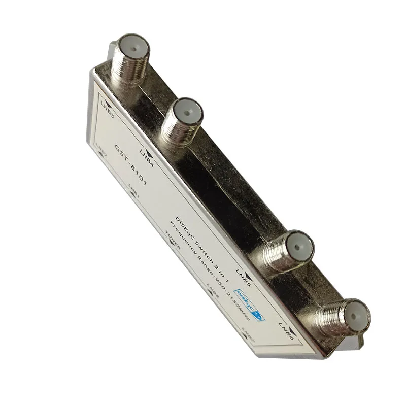 DiSEQC-Interruptor Do Receptor De TV Por Satélite, LNB Multiswitcher, 8 em 1 Out para DVB S2, 8x1, Alta Qualidade, Mais Recentes