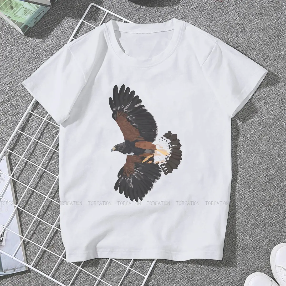 Harris Hawk TShirt For Women Falconry Austringer Tees Harajuku Female T Shirt Basic Summer Loose