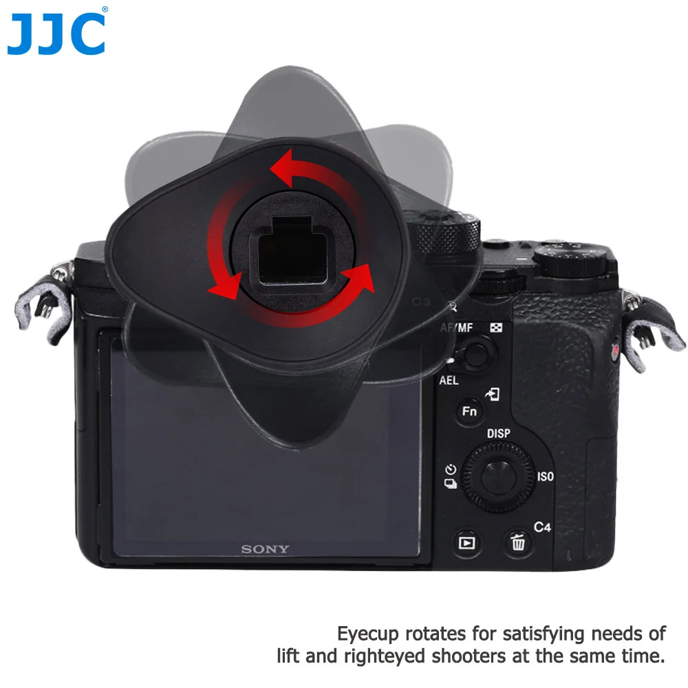 JJC Camera Eyecup Viewfinder Eyepiece for Sony A7III, A7II, A7, A7R IV, A7R III, A7R II, A7R, A7S II, A7S, A99 II, A9II, A9, A58