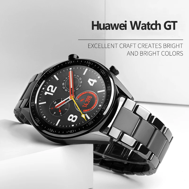 Ceramic band for Huawei watch GT 2 strap Samsung Gear S3 Frontier band S 3 GT2 46 22 mm 22mm bracelet Galaxy watch 46mm band