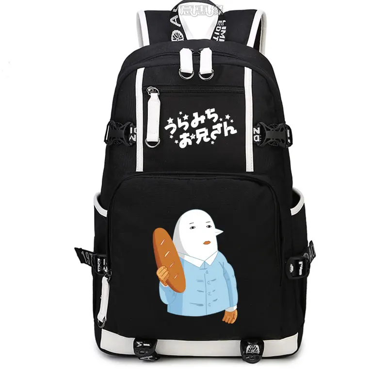 Omota Uramichi Backpack Cosplay Anime Canvas Bag Schoolbag Travel Bags