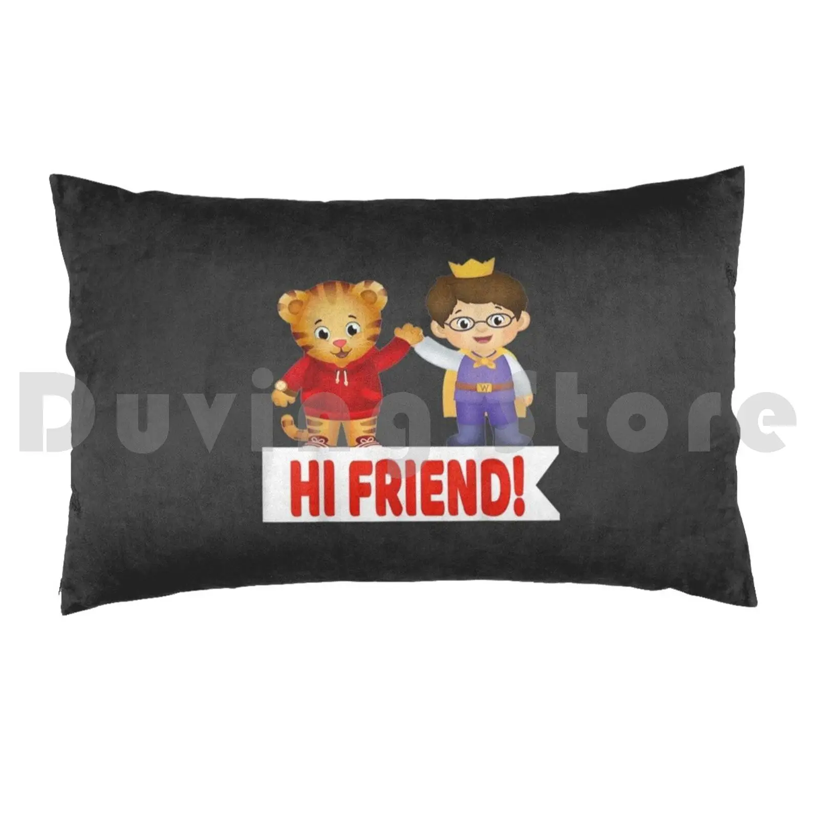 Vebyhogh-Daniel Tiger And Prince Wednesday Hi Friend Pillow Case 20*30 Inch Adults An Or A He Cute Men Him By