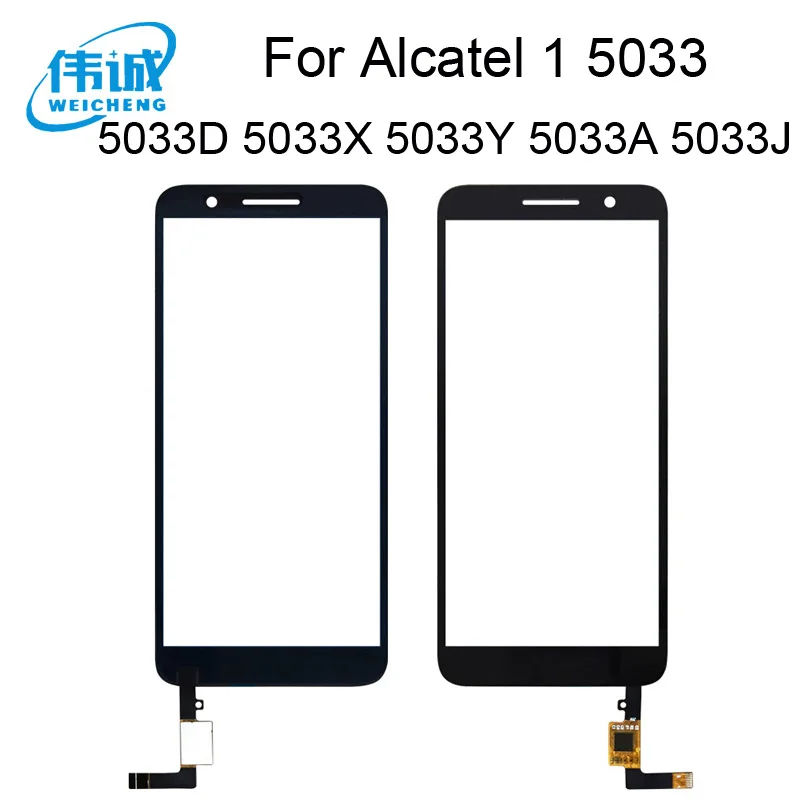 Сенсорный экран для Alcatel 1 5033 5033D 5033X 5033Y 5033A 5033J, сенсорный экран, дигитайзер, панель, переднее стекло, объектив, сенсорные