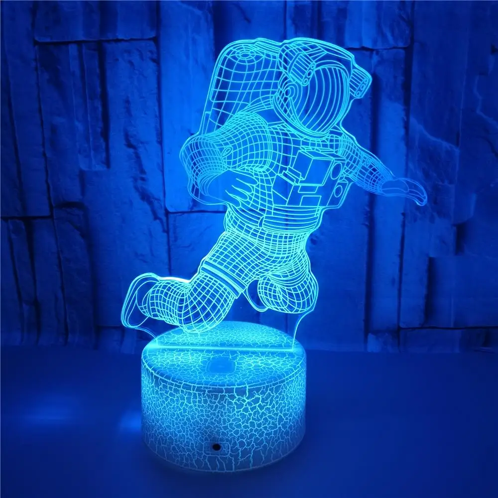 3d Led Night Light Astronaut Figure Desk Lamp for Kids Bedroom Decor Table Lamp Children Projection Light Aerospace Gifts