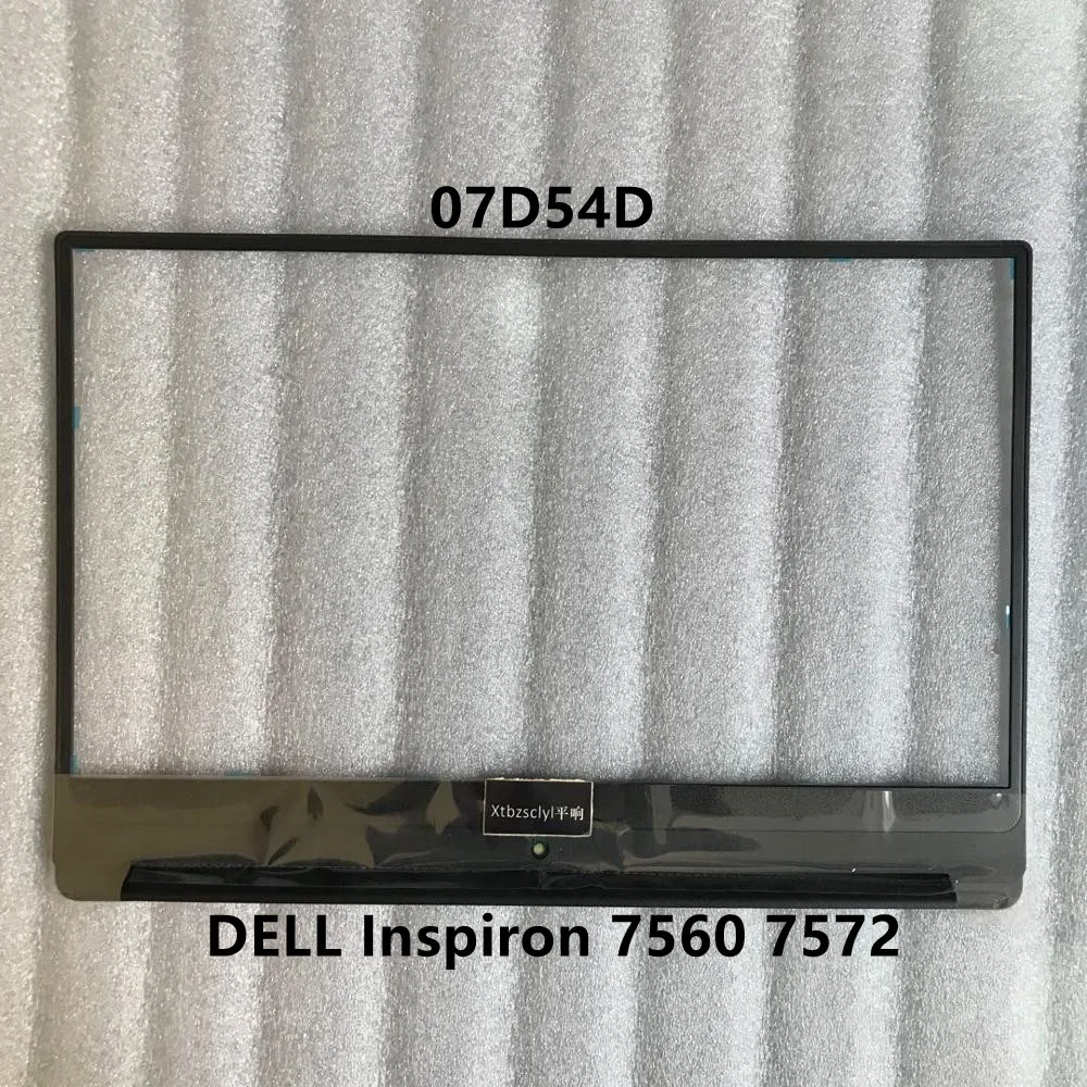 New For Dell Inspiron 15 7000 7560 7572 black display frame laptop LCD Bezel Cover 7D54D 07D54D