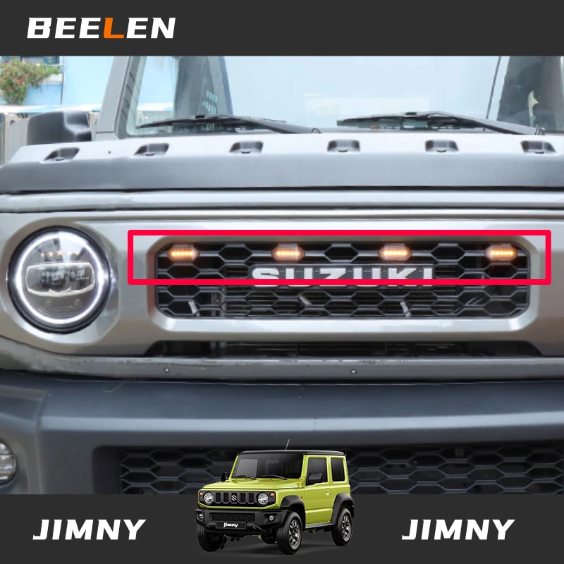 LED Front Grille Yellow Lighting DRL Kit 12V For Suzuki Jimny JB64 JB74w 2019 2020 Exterior Accessories